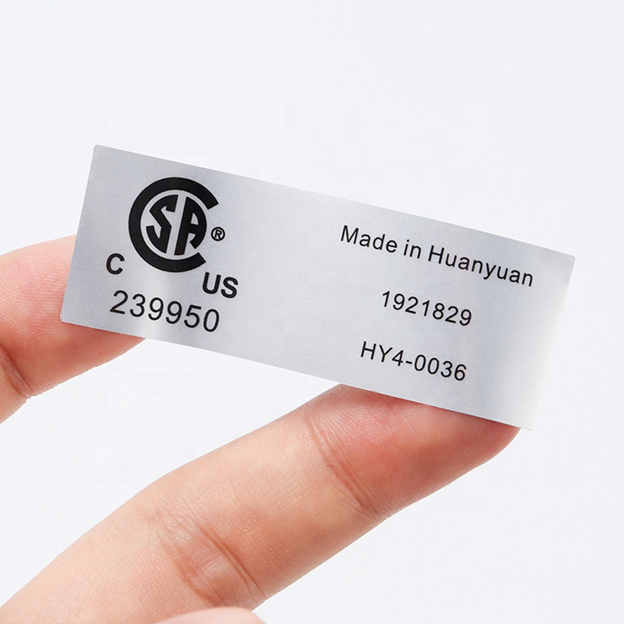 Matte Silver & Gold Foil Waterproof Labels