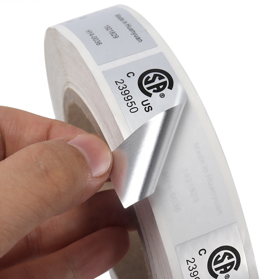 Matte Silver & Gold Foil Waterproof Labels view 2