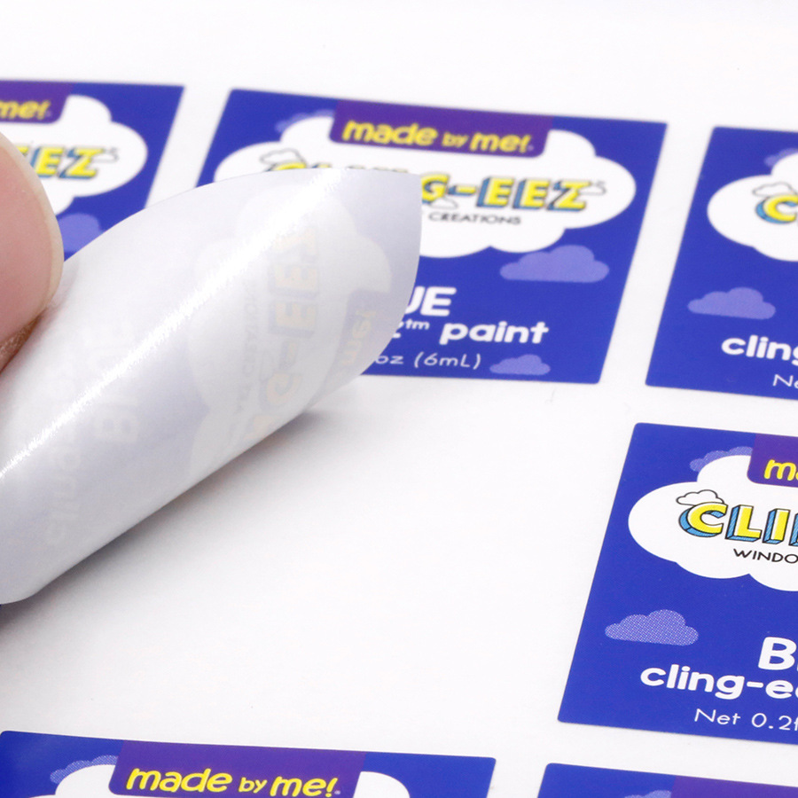 Transparent Gold Logo Bottle Labels